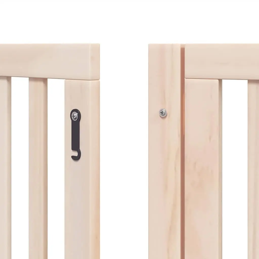 Foldable Dog Barrier with Secure Door Panel