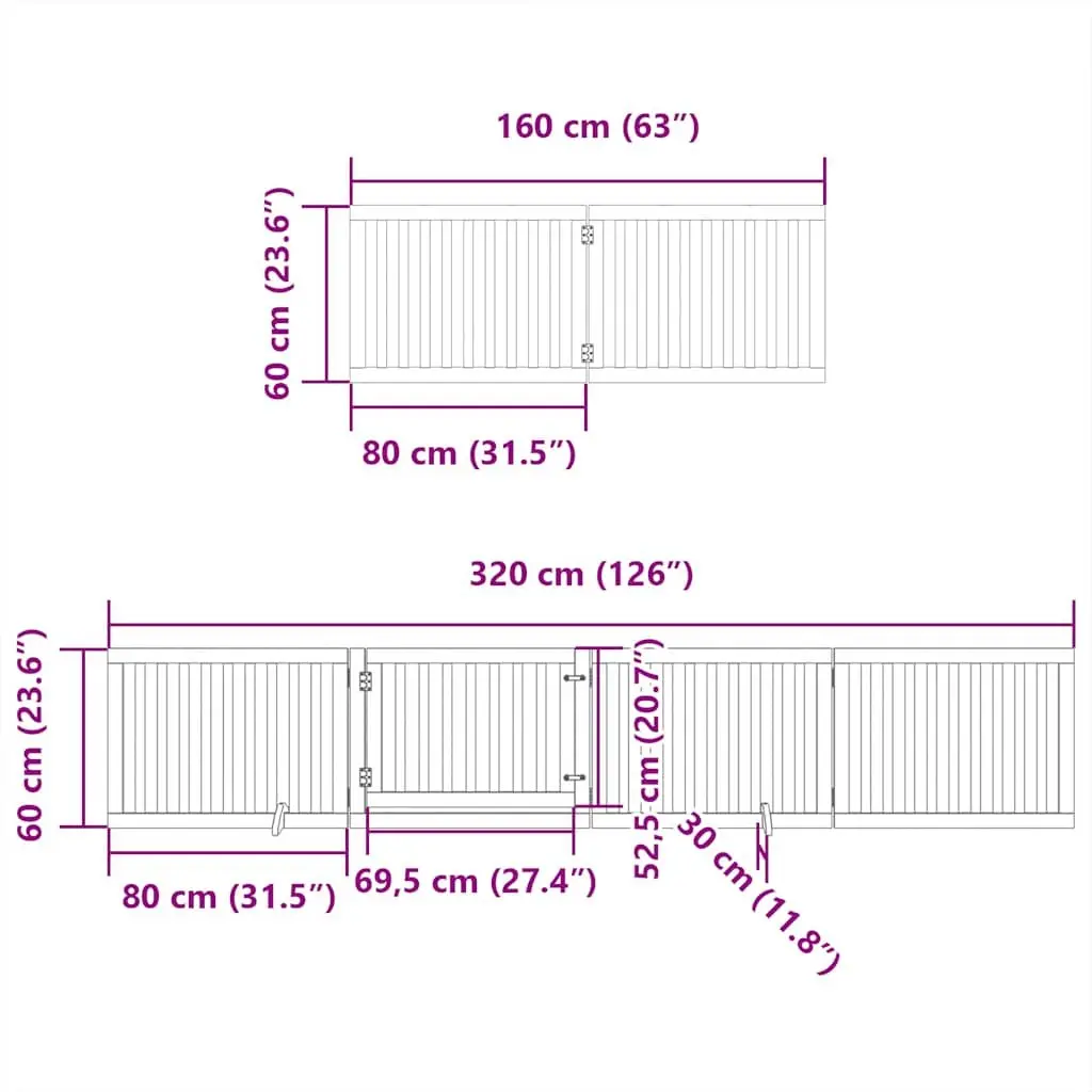 6-Panel Dog Gate for Safe Pet Containment
