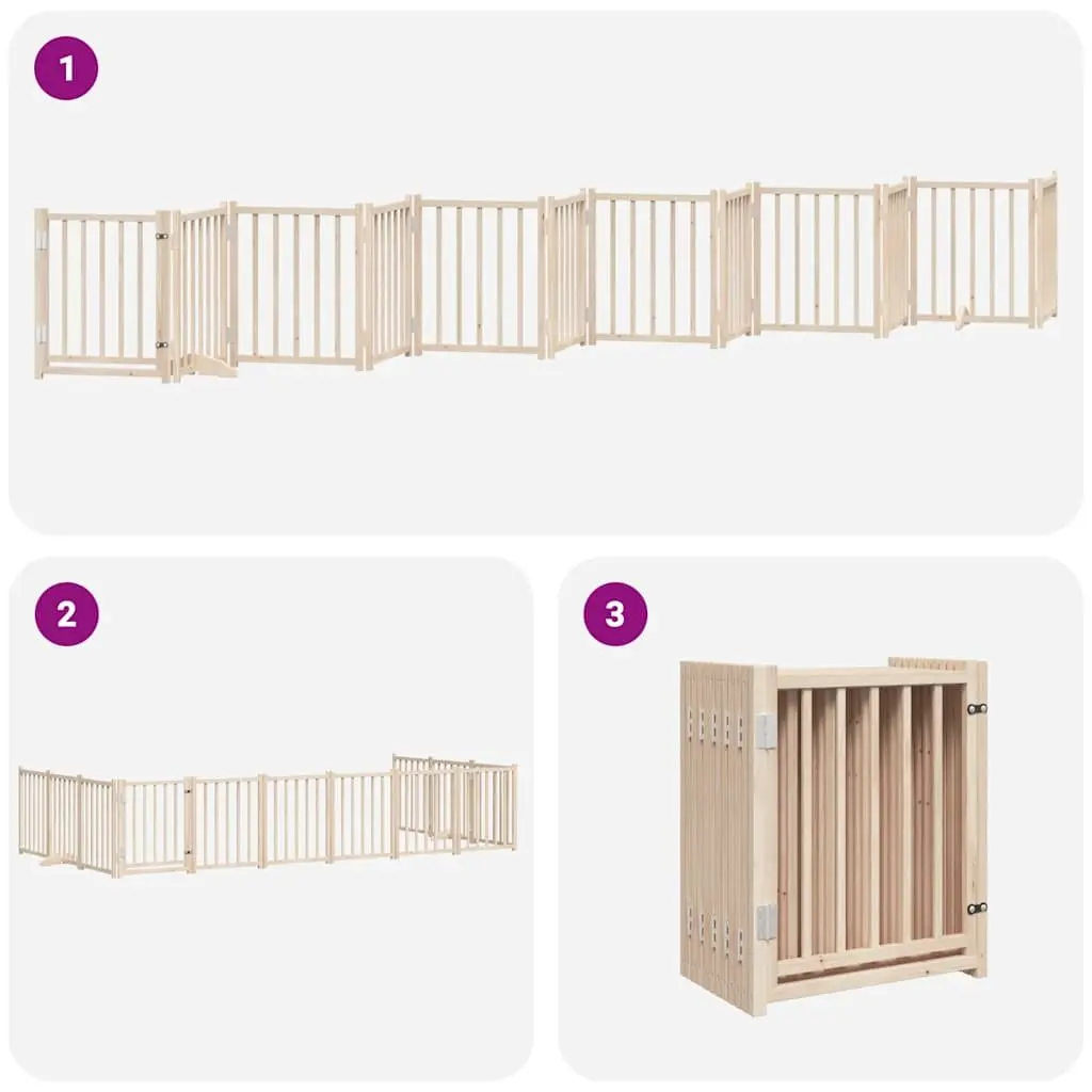 12-Panel Dog Gate for Home Safety