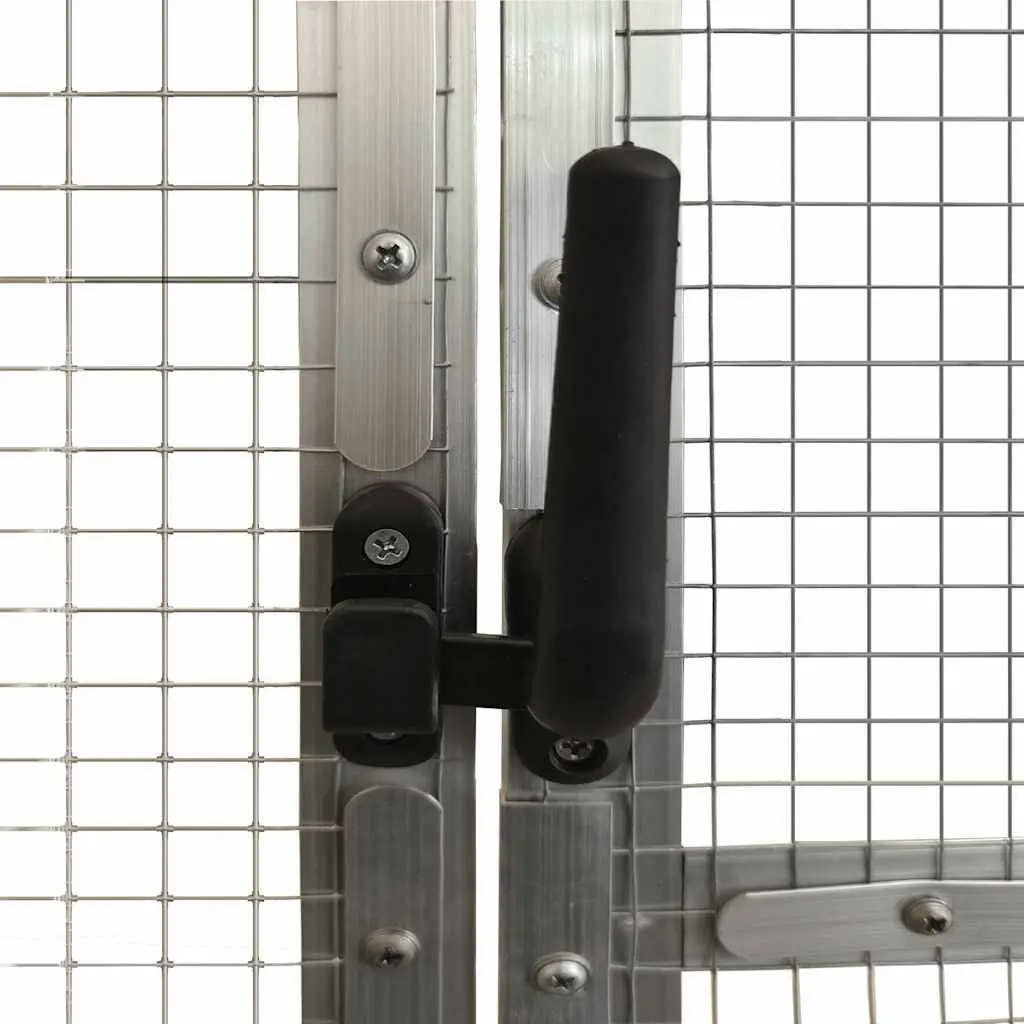 Bird Aviary Silver Aluminum Frame Wire Mesh Cage Parrot Budgie Enclosure