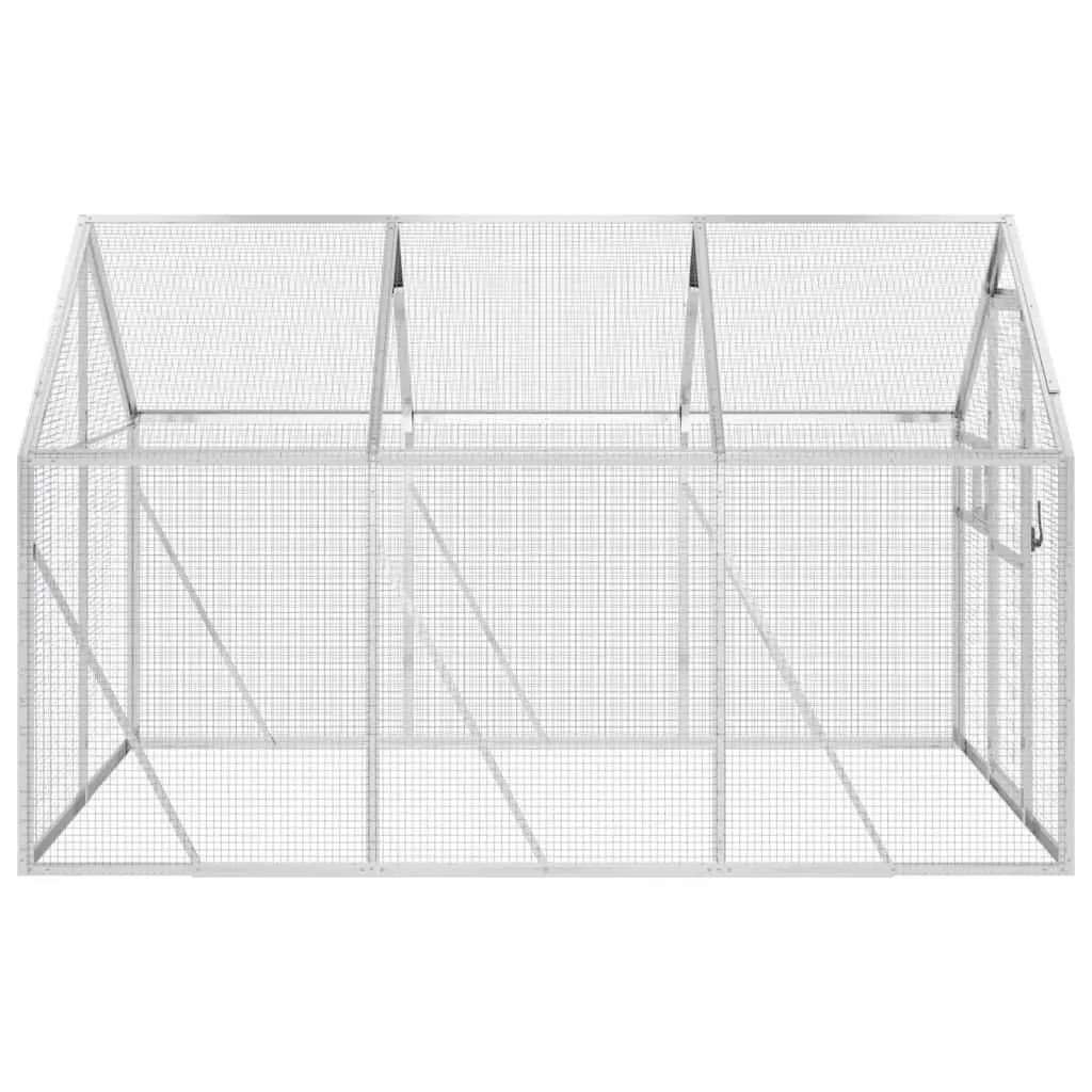 Bird Aviary Aluminium Frame Wire Mesh Cage 1.79x3x1.85m Silver
