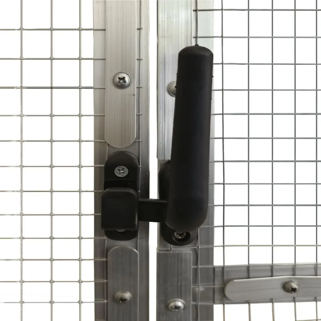Bird Aviary Aluminium Frame Wire Mesh Cage 1.79x3x1.85m Silver