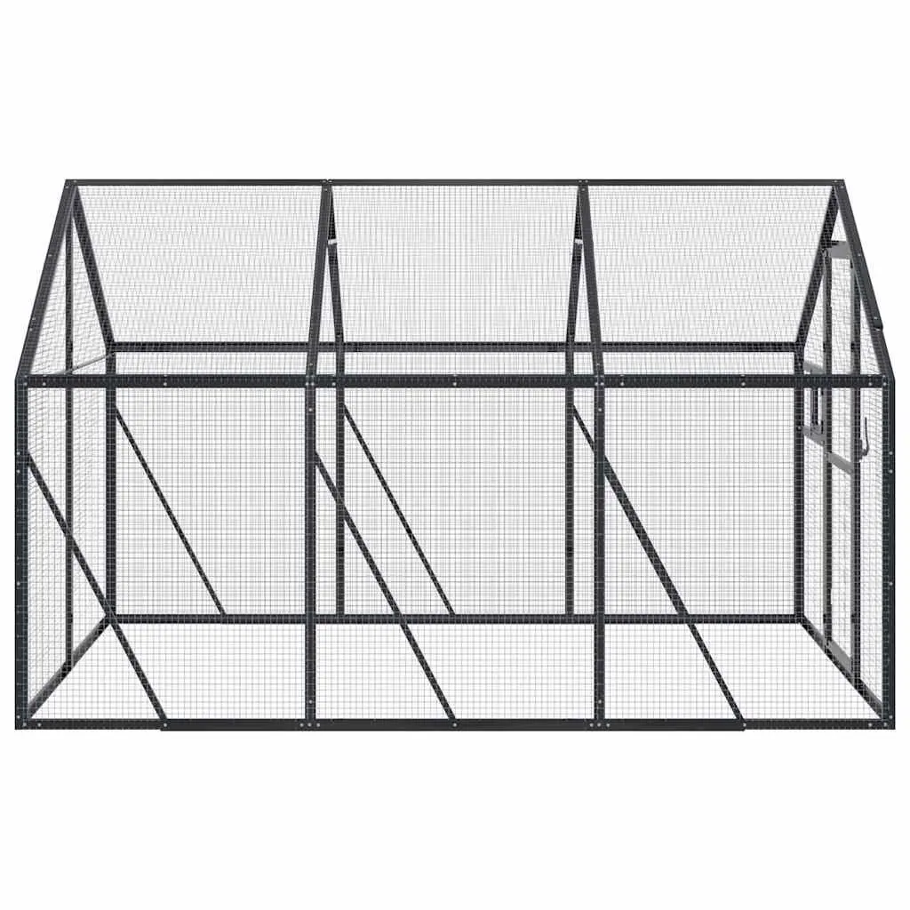 Large Outdoor Cage Aluminium Frame Wire Mesh Anthracite Bird Aviary for Parrots