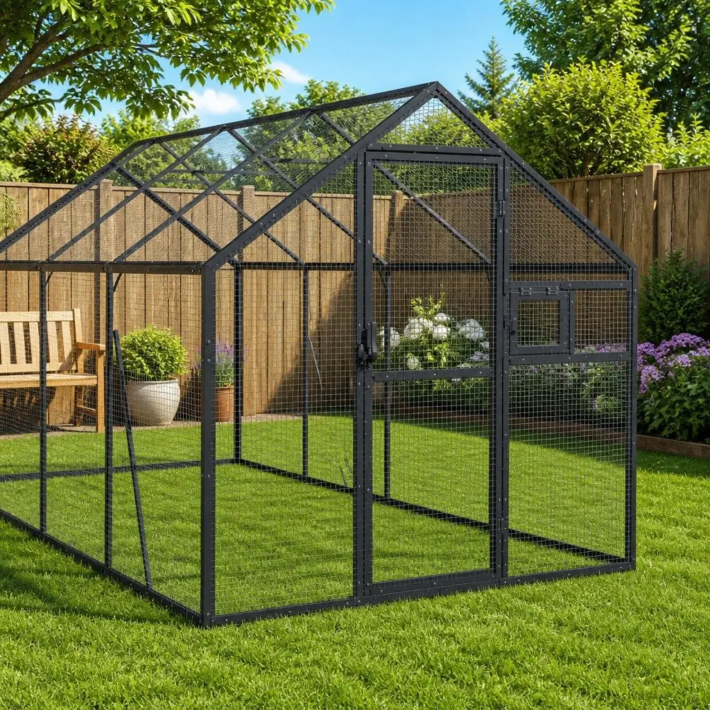 Bird Aviary 1.79x6x1.85 m for Home Use