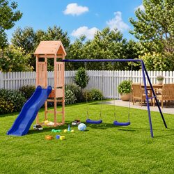 Practical Wooden Playset for Your Outdoor Space
