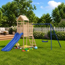 Functional Wooden Playset for Active Kids