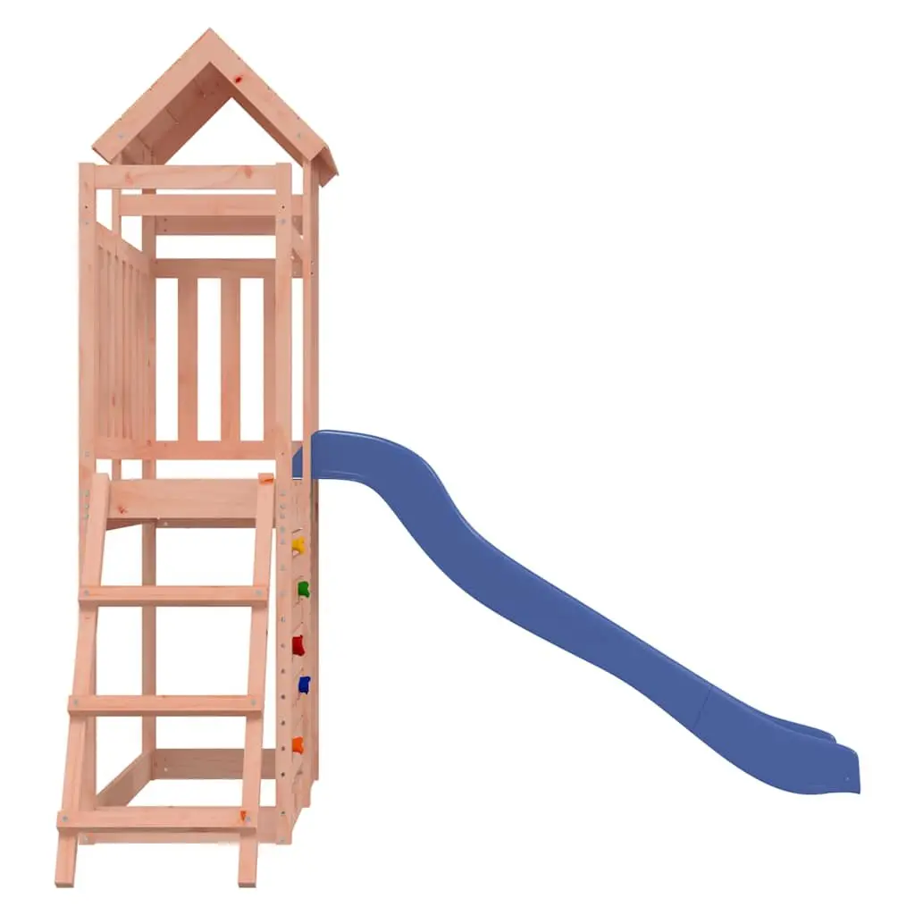 Wooden Outdoor Playset Climbing Frame Slide Sandbox Brown 90 cm