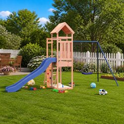 Functional Wooden Playset: Perfect for Family Backyards