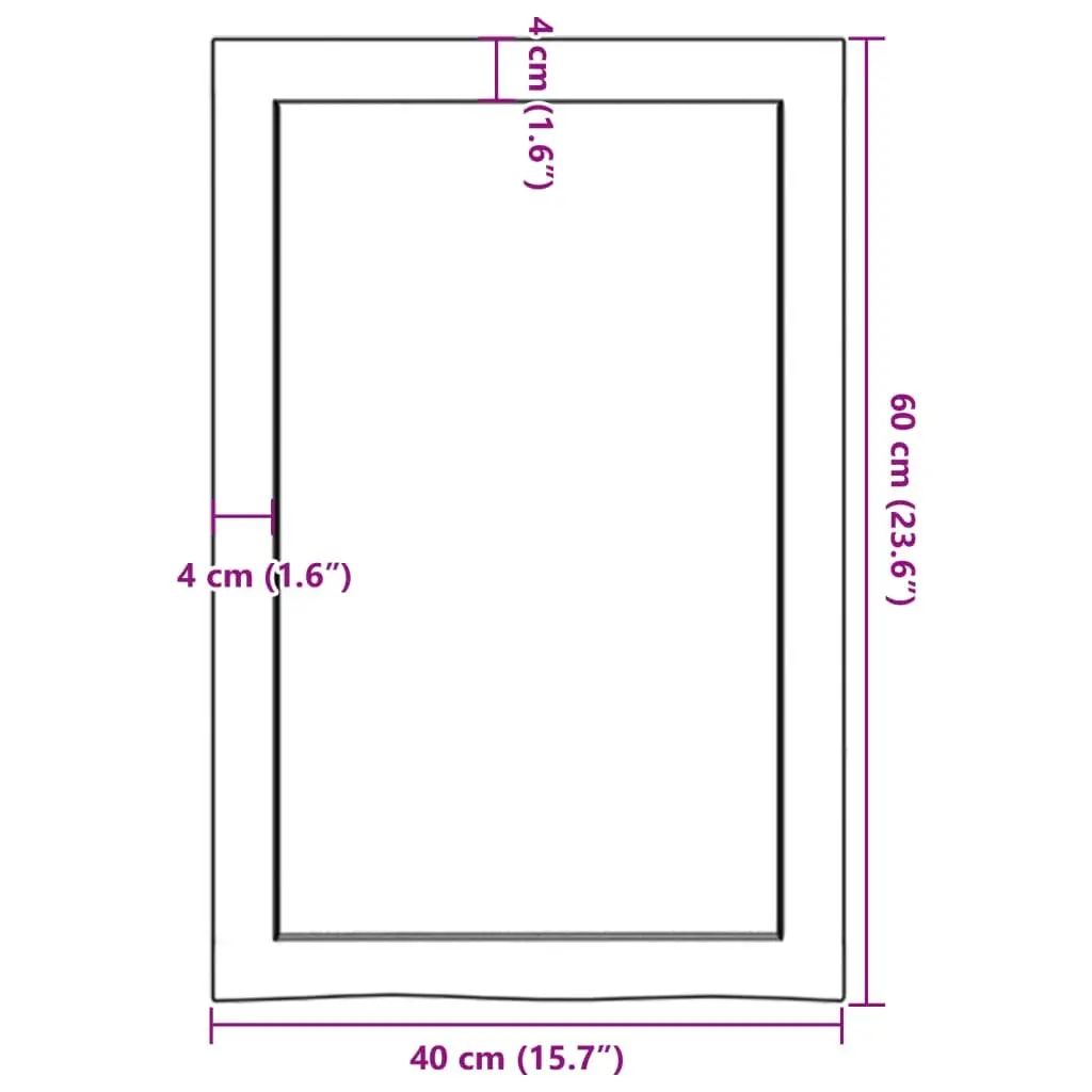 Solid Oak Countertop for Bathroom and Home