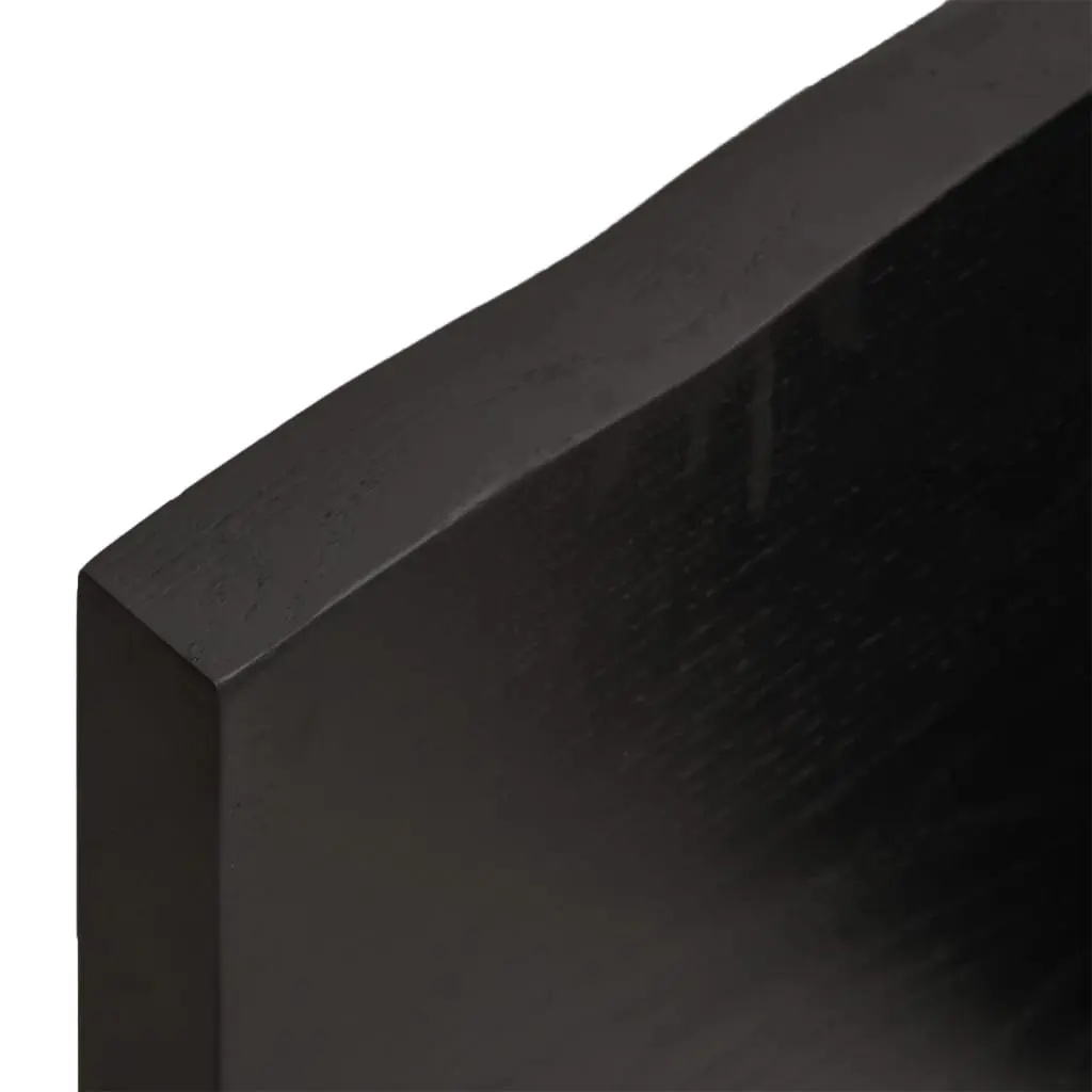 Bathroom Countertop Solid Wood Dark Brown Treated Worktop Vanity Top Shelf