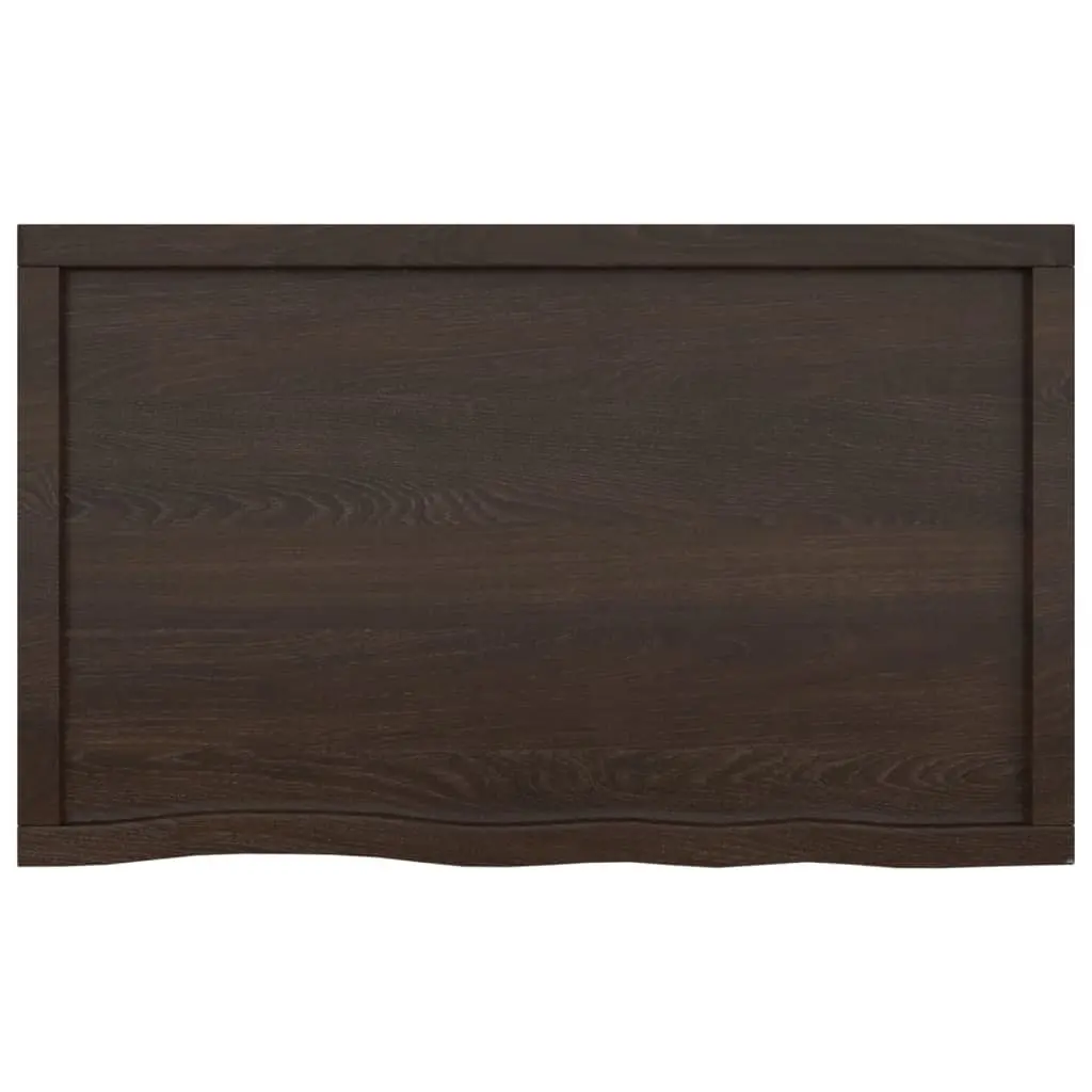 Bathroom Countertop Worktop Solid Oak Wood Dark Brown Treated Kitchen Cabinet