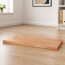 Practical Solid Oak Wood Tabletop 80x60x6 cm for Any Setting