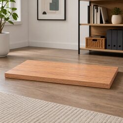 Versatile Solid Oak Table Top for Various Settings 100x50x6 cm