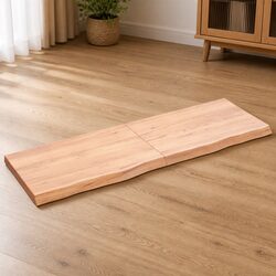 Functional Solid Oak Wood Folding Table Top 120x40x4cm