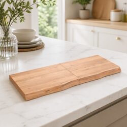 Practical Brown Solid Oak Folding Table Top for Your Home