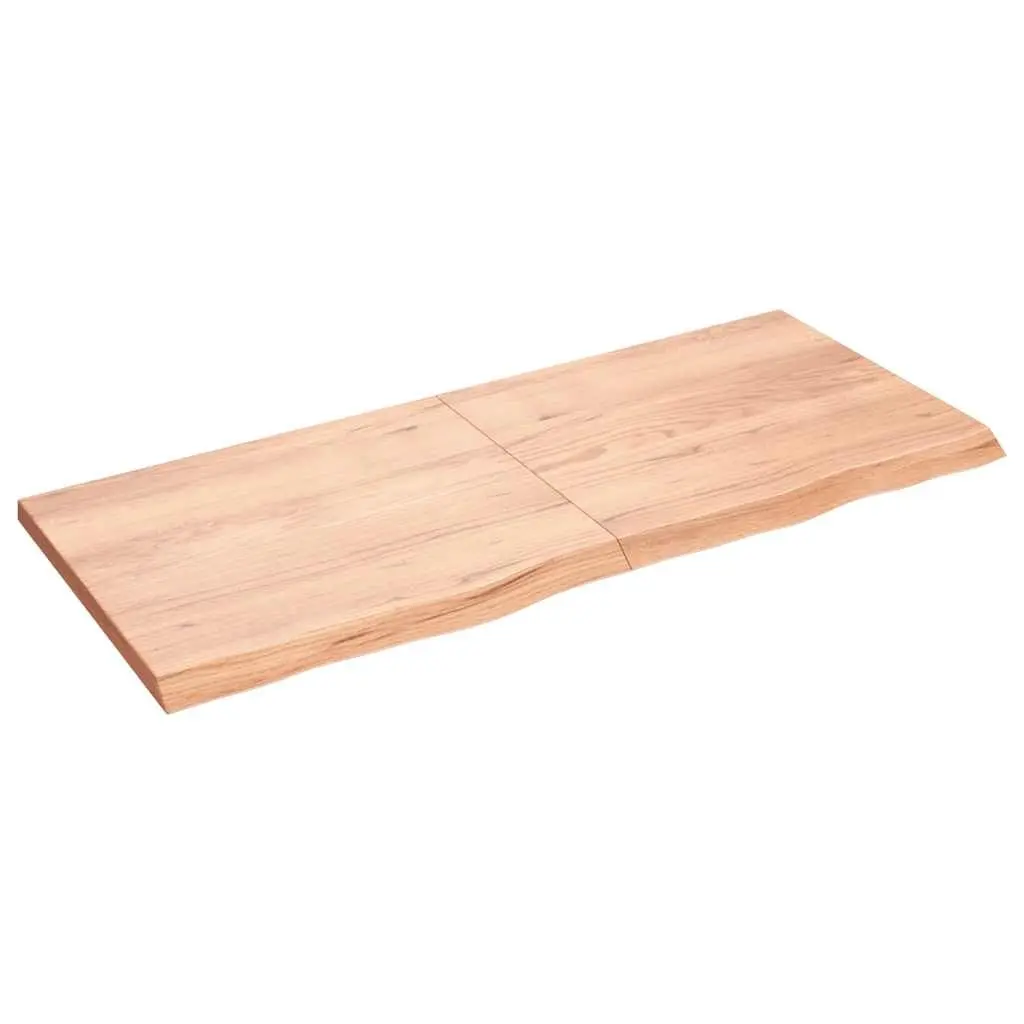 Solid Oak Wood Table Top Brown Folding Replacement Board 140x60cm Natural Live