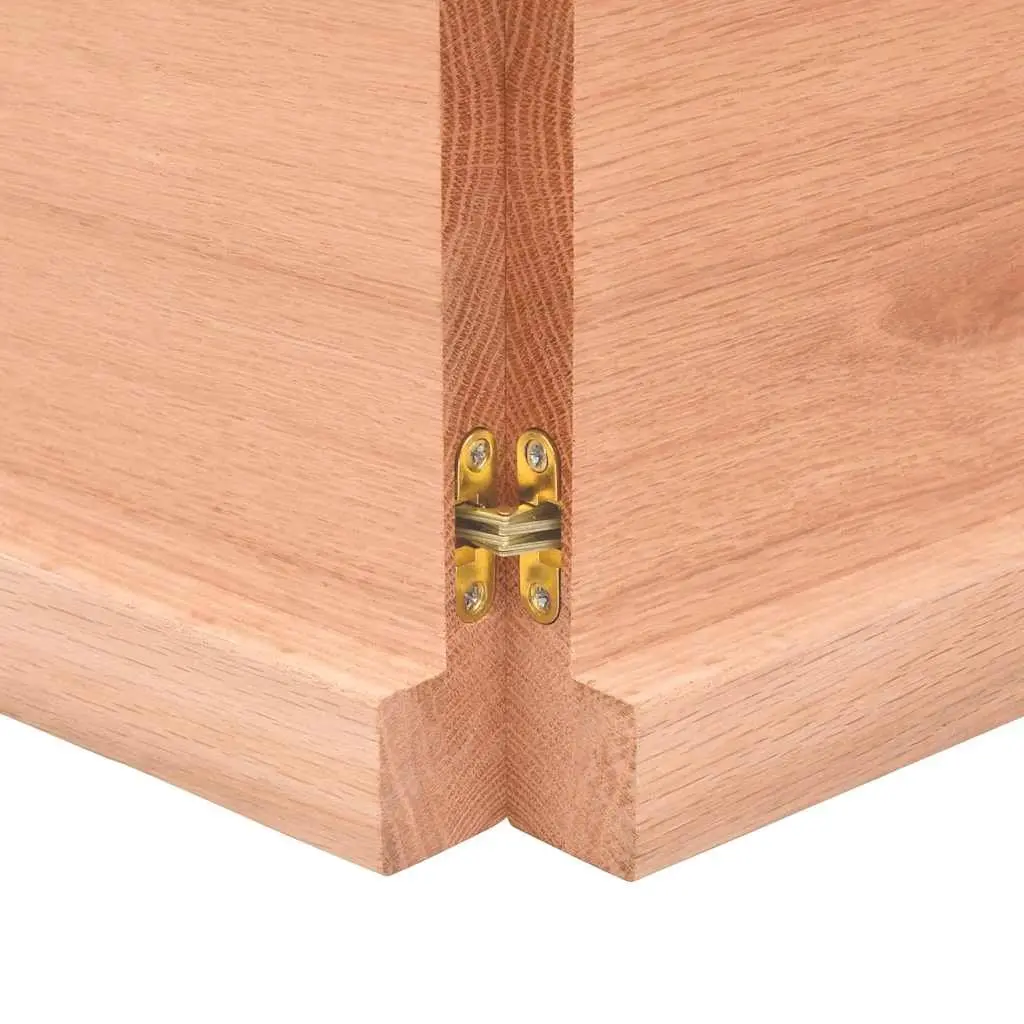Solid Oak Wood Table Top Brown Folding Replacement Board 140x60cm Natural Live