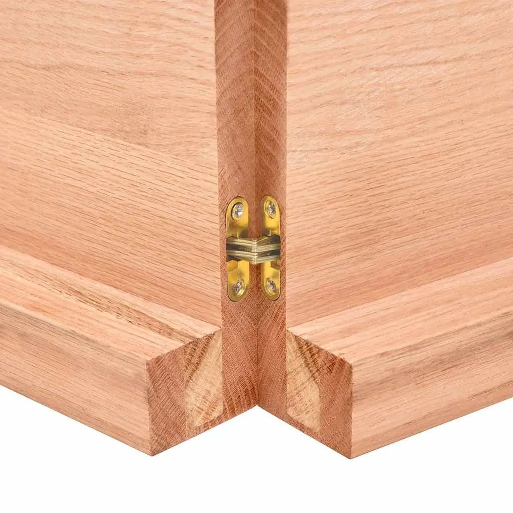 Solid Oak Table Top for Home 140x60x6 cm