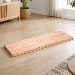 Versatile Folding Solid Oak Wood Table Top 180x60 cm