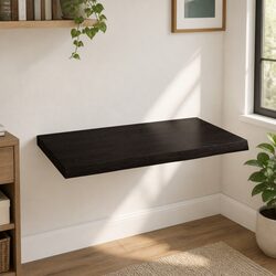 Practical Dark Brown Oak Table Top for Home Use 60x40 cm