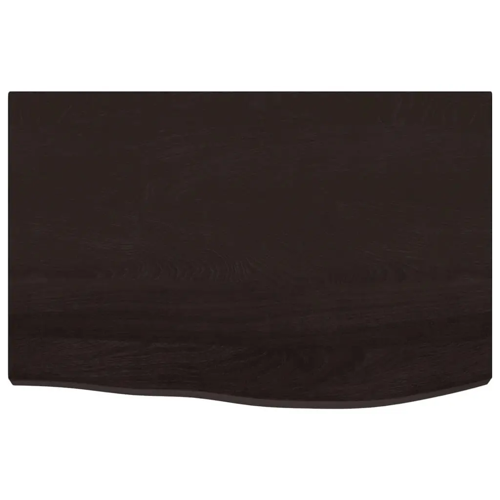 Dark Brown Oak Table Top for Home Use 60x40 cm