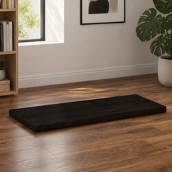 Versatile Solid Oak Table Top 80x40x4 cm Live Edge Design