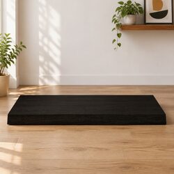 Perfect for Your Home: Dark Brown Solid Oak Tabletop 80x50x6 cm