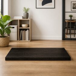 Functional Dark Brown Oak Table Top 80x60x4 cm
