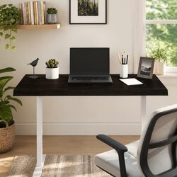 Table Top Dark Brown Solid Oak Wood 100x60x2 cm Treated Handcrafted Live Edge