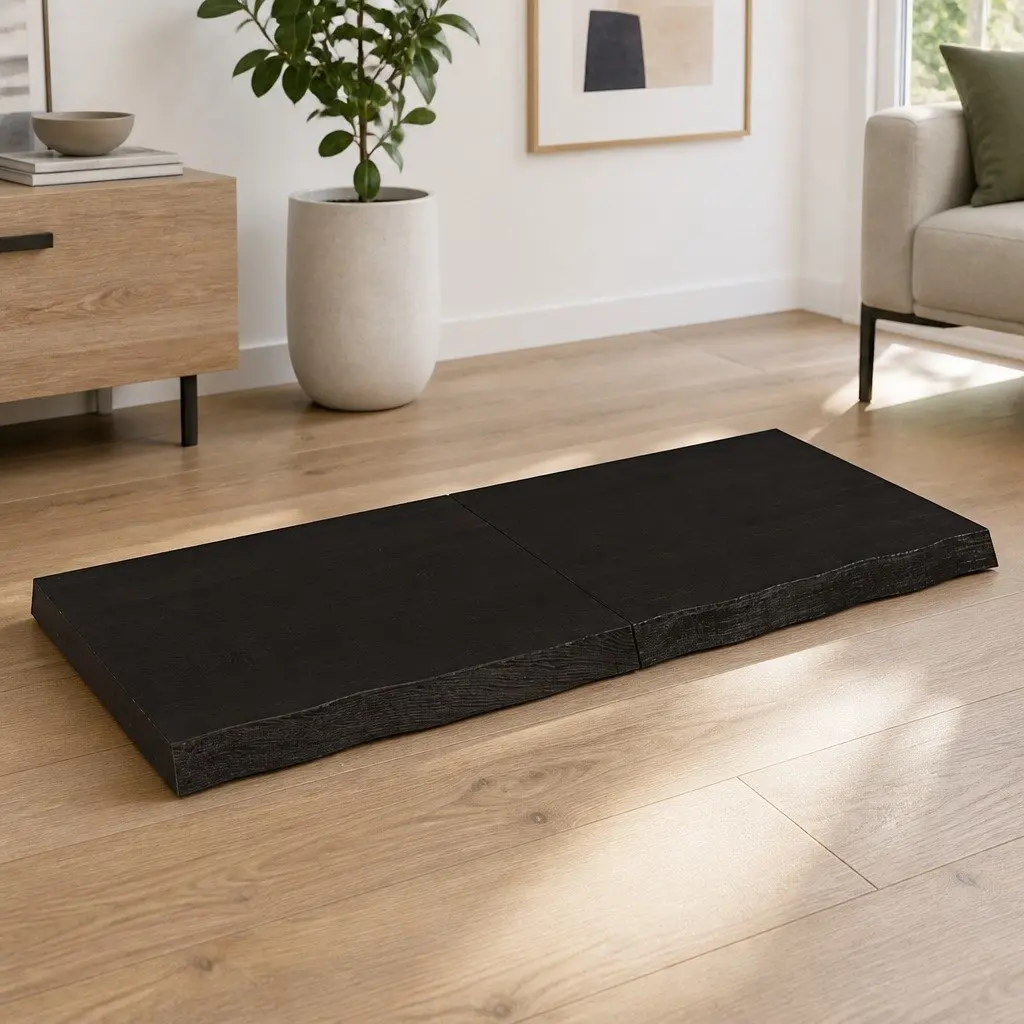 Solid Oak Wood Table Top 120x50cm for Home Use
