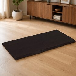 Dark Brown Solid Oak Wood Table Top 120x60cm for Various Uses