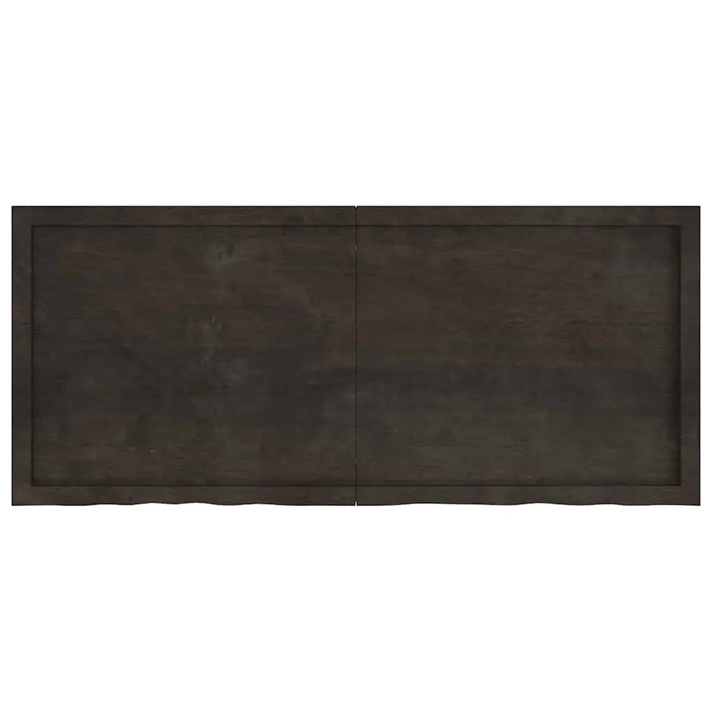 Wooden Table Top 140x60cm Dark Brown Solid Oak Replacement Board DIY Furniture