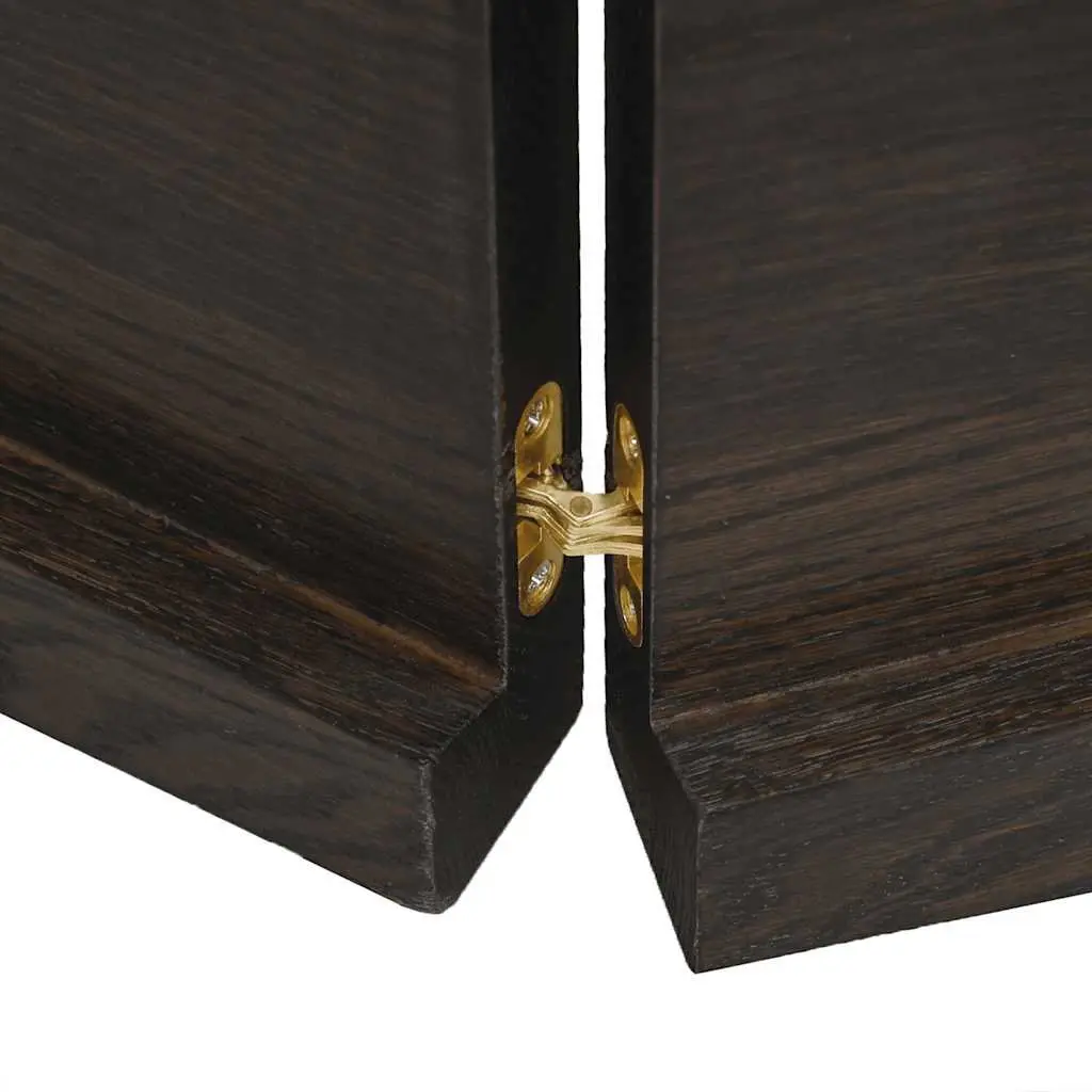 Solid Oak Wood Table Top Dark Brown 160x40cm Replacement Board Folding