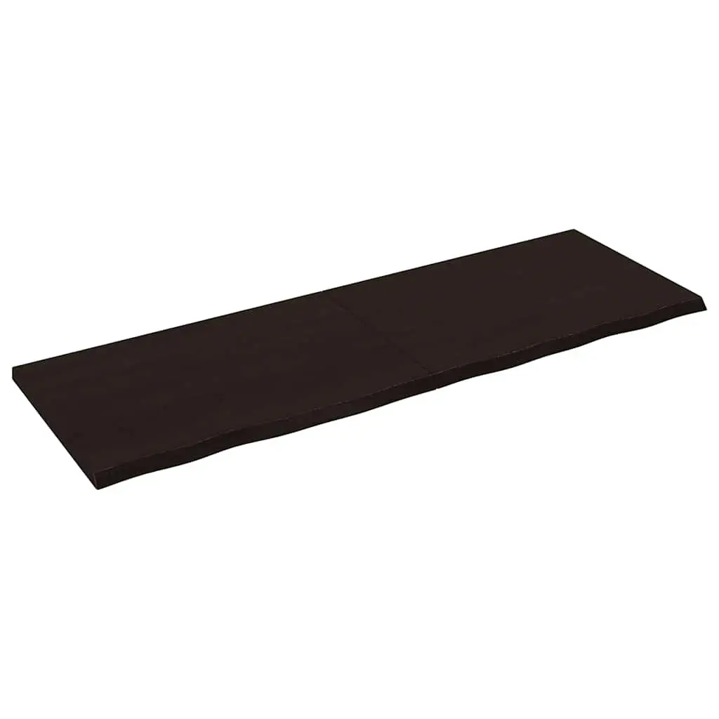 Wooden Table Top Brown Solid Oak 180x60cm Replacement Board Tabletop