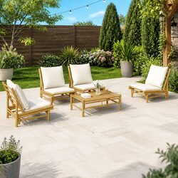 5 Piece Outdoor Lounge Set for Garden or Patio Use