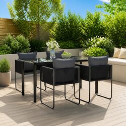 Practical 5 Piece Dining Set for Outdoor Living