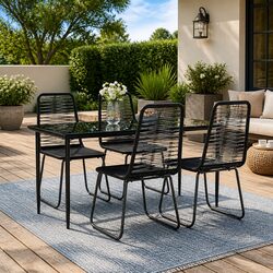 Practical 5-Piece Outdoor Dining Set for Gatherings