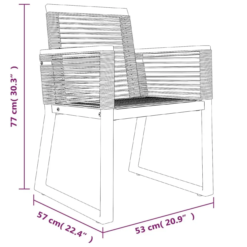 5 Piece Outdoor Dining Set Black Rattan PVC Weather Resistant Furniture Table and Chairs