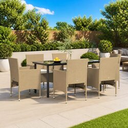 Versatile 7 Piece Outdoor Dining Set for Your Garden
