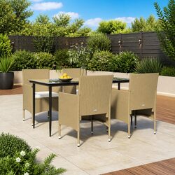 5 Piece Garden Dining Set for Outdoor Enjoyment