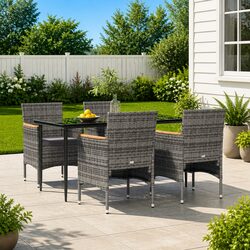 Practical 5-Piece Outdoor Dining Furniture Set