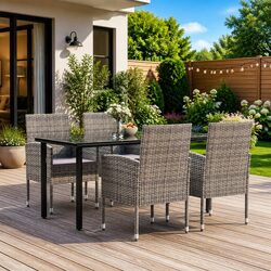 Practical 5-Piece Garden Dining Set for Your Home
