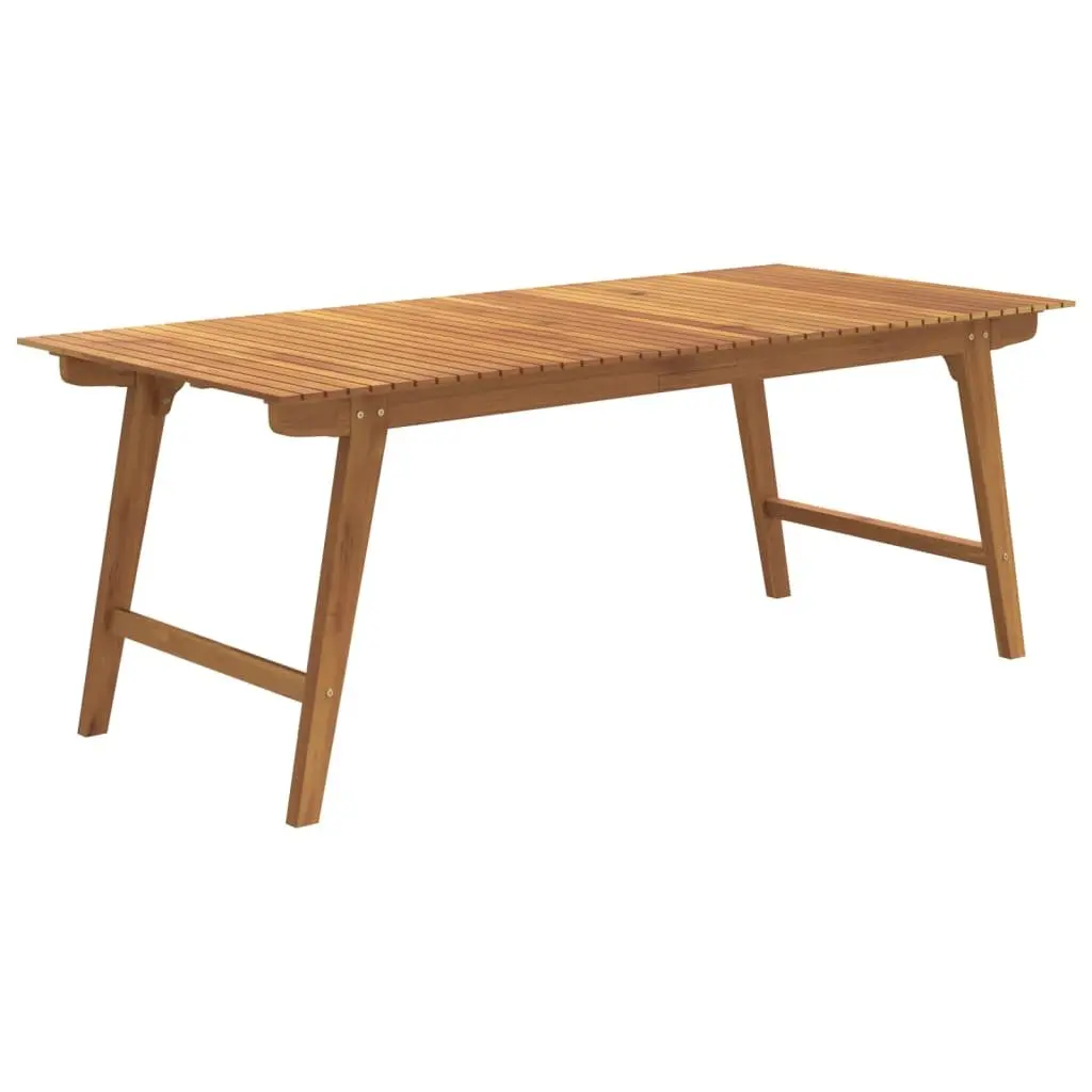 7 Piece Garden Dining Set Solid Wood Acacia Brown Outdoor Patio Furniture