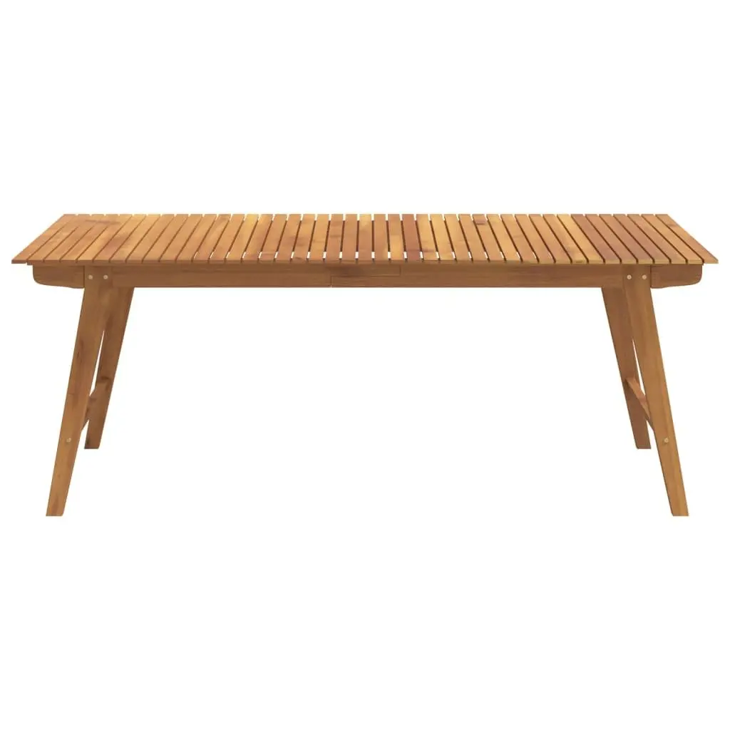 7 Piece Garden Dining Set Solid Wood Acacia Brown Outdoor Patio Furniture