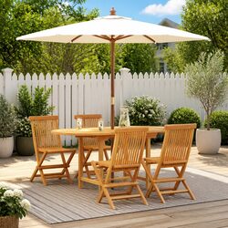 Functional Outdoor Dining Set for Gardens and Terraces