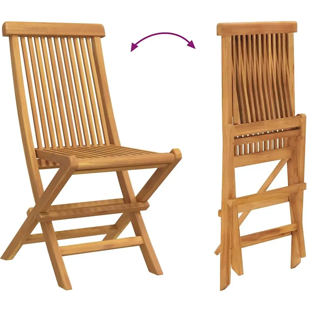 Teak Wood Garden Dining Set Outdoor 7 Pieces Brown Table and Chairs
