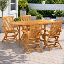 Versatile 5-Piece Outdoor Dining Set for Any Space