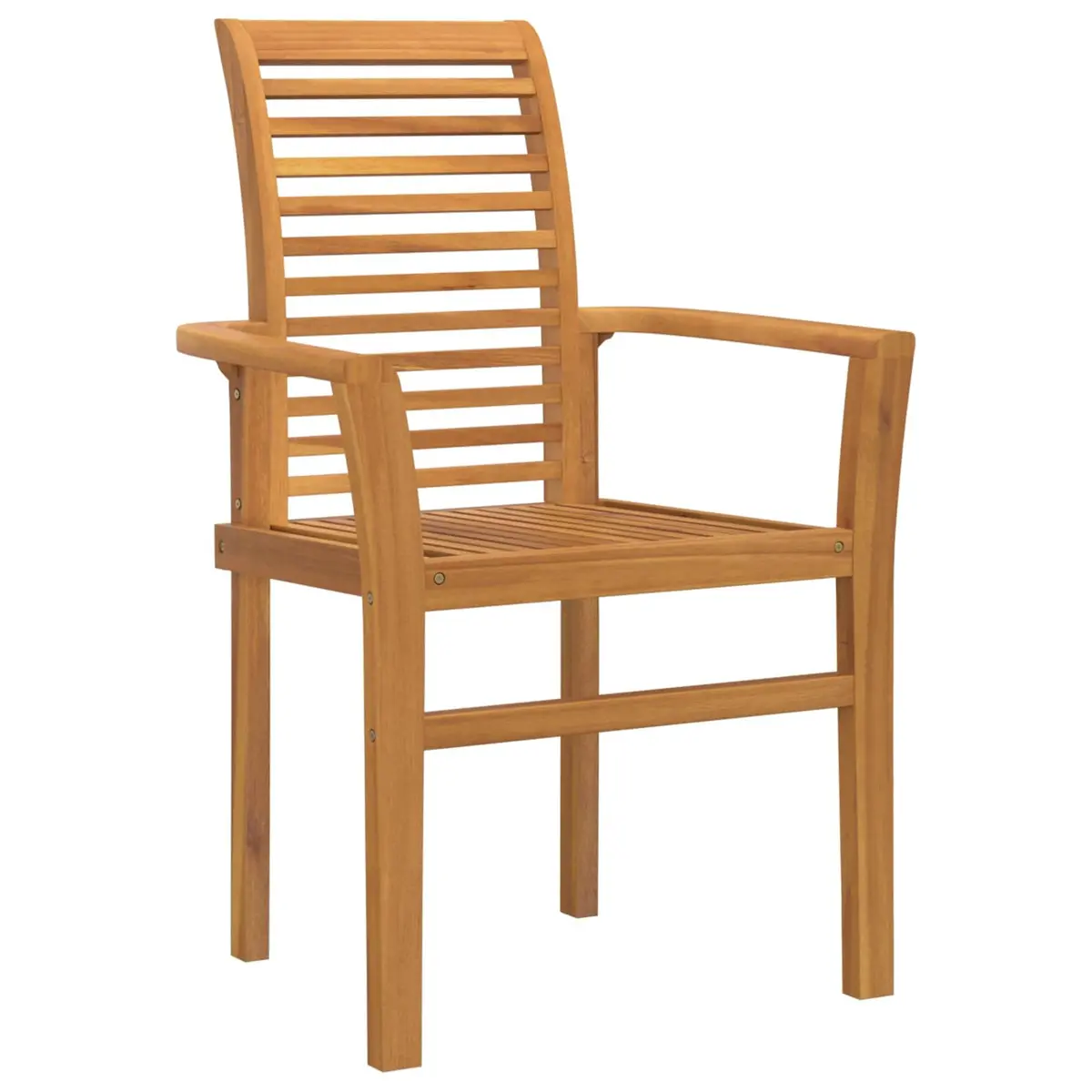 Garden Dining Set 7 Pieces Brown Solid Teak Wood Outdoor Table Chairs Furniture