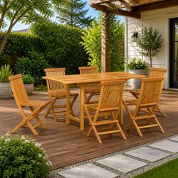 Perfect 7-Piece Dining Set for Your Garden or Terrace