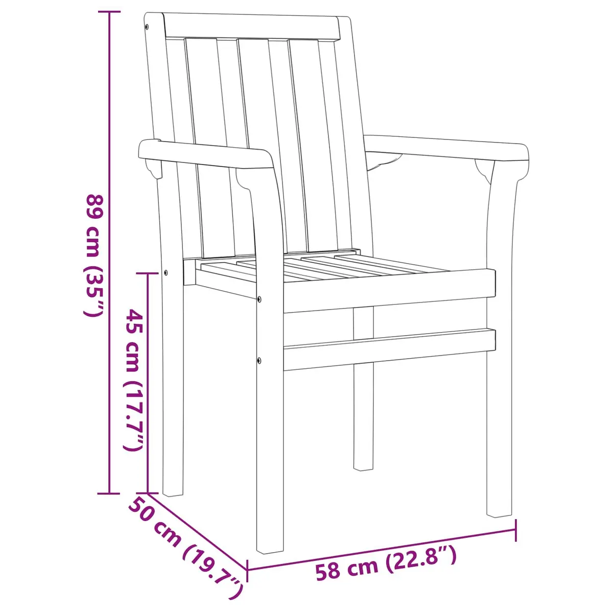 7-Piece Teak Dining Set for Outdoor Use